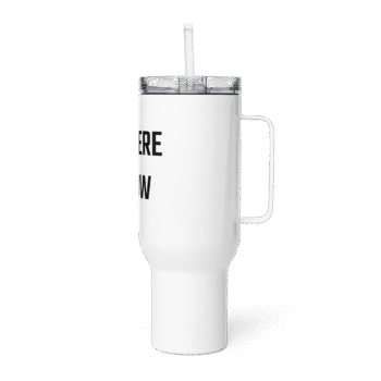 Travel Mug With A Handle White 40 Oz Left 68F09Bcf859F8 Travel Mug With A Handle White 40 Oz Left 68F09Bcf859F8