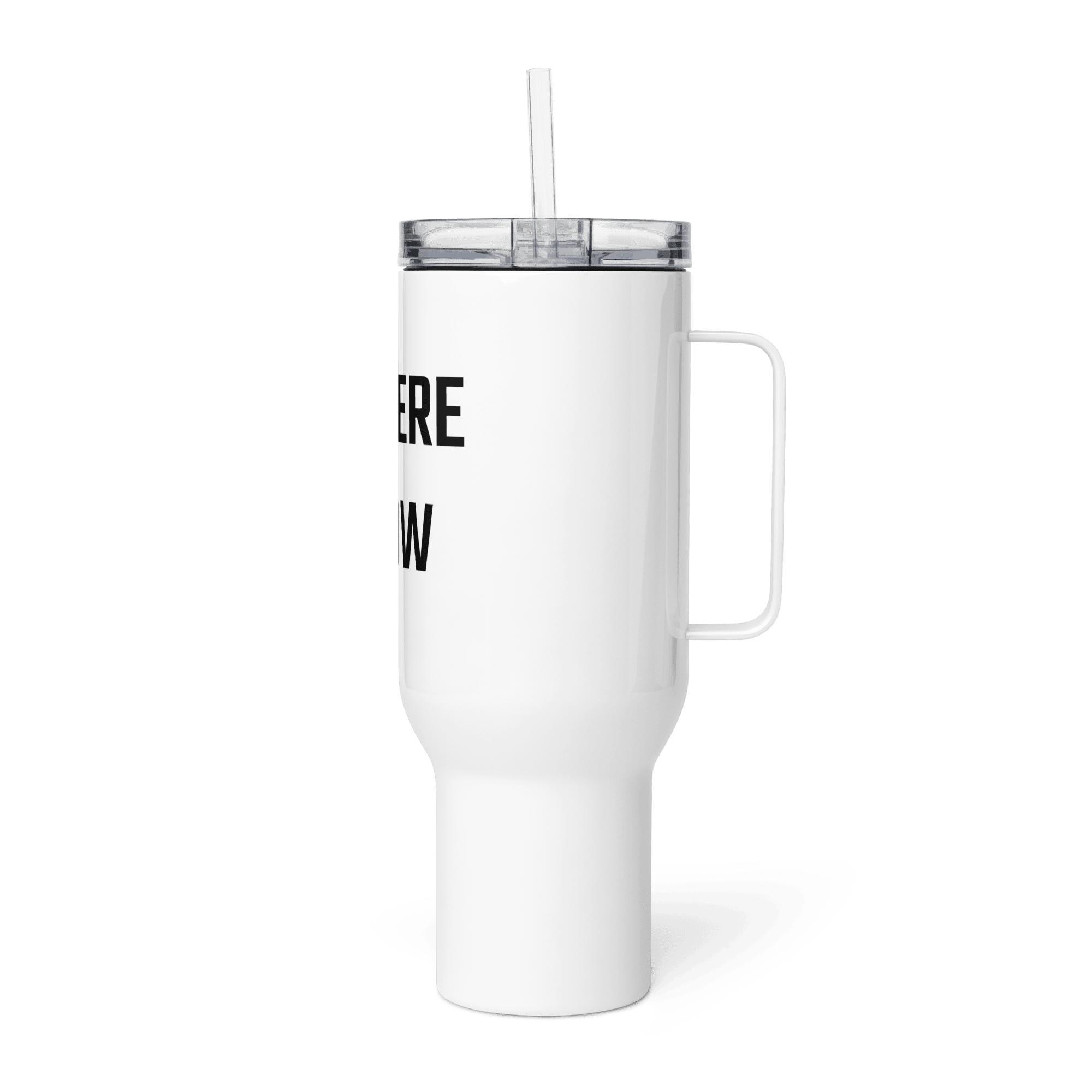 Travel Mug With A Handle White 40 Oz Left 68F09Bcf859F8 Travel Mug With A Handle White 40 Oz Left 68F09Bcf859F8