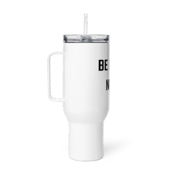 Travel Mug With A Handle White 40 Oz Right 68F09B90D9A24 Travel Mug With A Handle White 40 Oz Right 68F09B90D9A24
