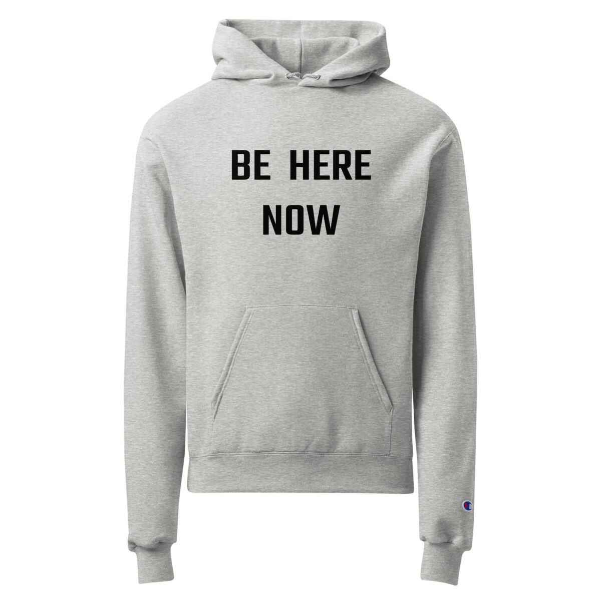 Unisex Champion Hoodie Light Steel Front 68F1Fe73B066B