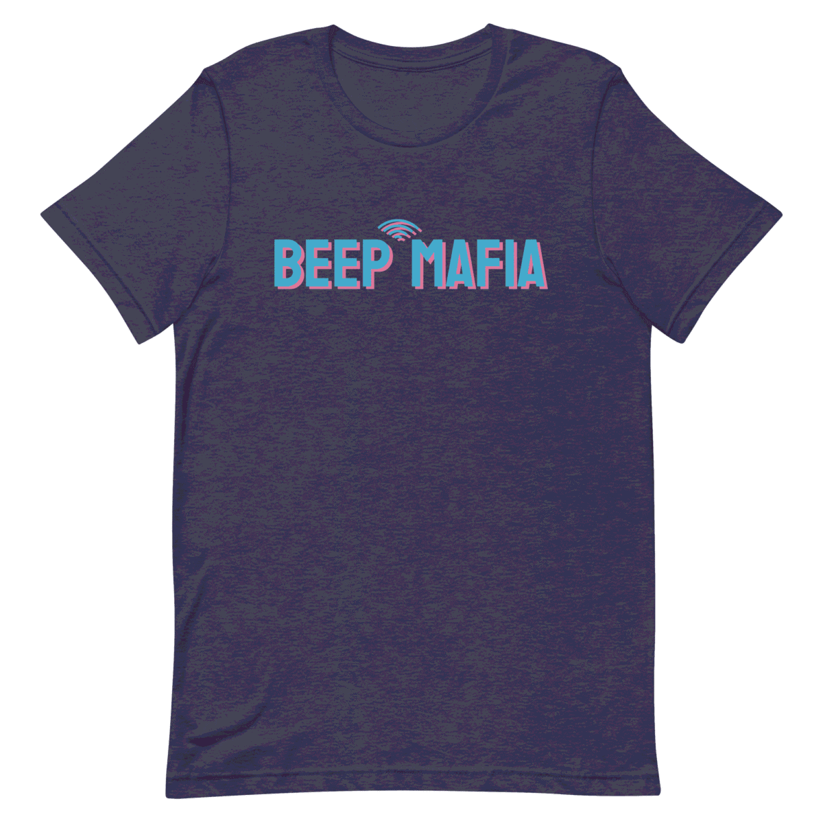 Unisex Staple T Shirt Heather Midnight Navy Front 68F4677A157D7