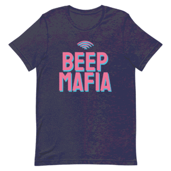 Unisex Staple T Shirt Heather Midnight Navy Front 68F4677C852C0