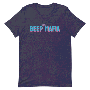 Unisex Staple T Shirt Heather Midnight Navy Front 68F59F9617744