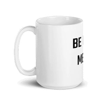 White Glossy Mug White 15 Oz Handle On Left 68F0970D97Caa