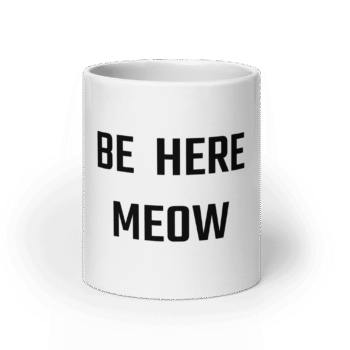 White Glossy Mug White 20 Oz Front View 68F0970D97E6F