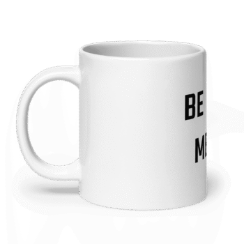 White Glossy Mug White 20 Oz Handle On Left 68F0970D97E15